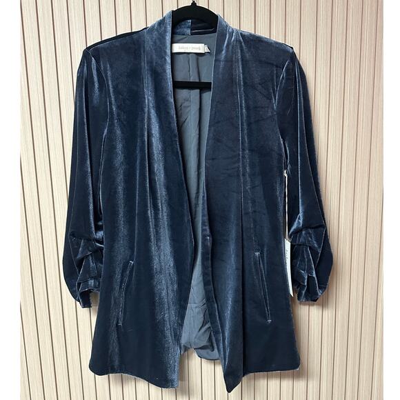 Bishop + Young Icon Velvet Blazer Emerald Women’s Size S - Picture 1 of 8
